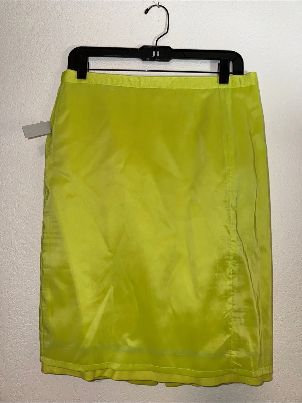 J. Crew Neon Lime Pencil Skirt